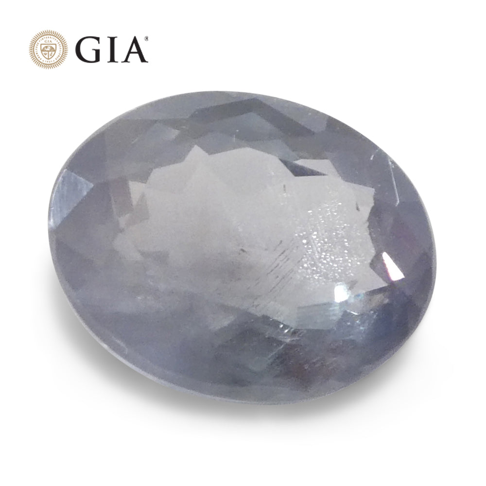 0.78ct Oval Yellowish Green to Grayish Purple Alexandrite GIA Certified India Unheated - Skyjems Wholesale Gemstones