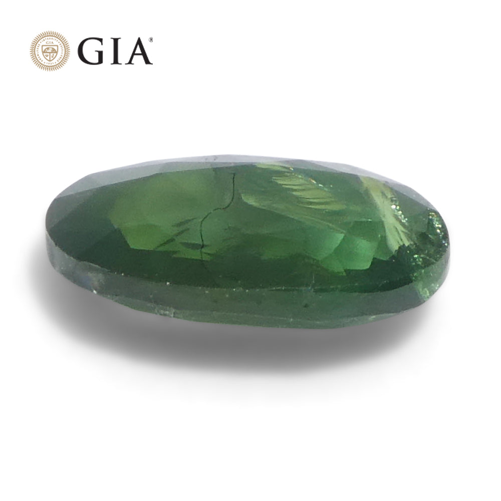 0.7ct Oval Green to Grayish Purple Alexandrite GIA Certified India Unheated - Skyjems Wholesale Gemstones