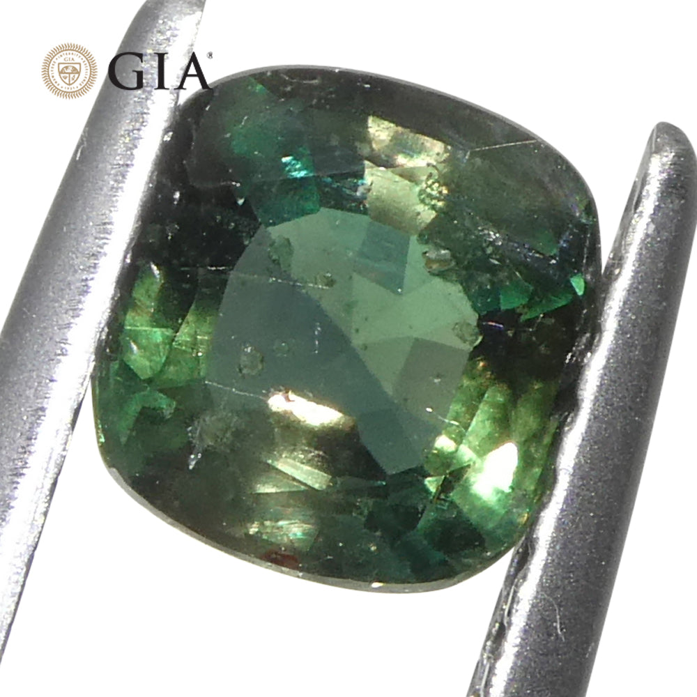 Alexandrite 0.97 cts 5.65 x 5.46 x 3.37 mm Cushion Greenish Blue changing to Purple  $12000