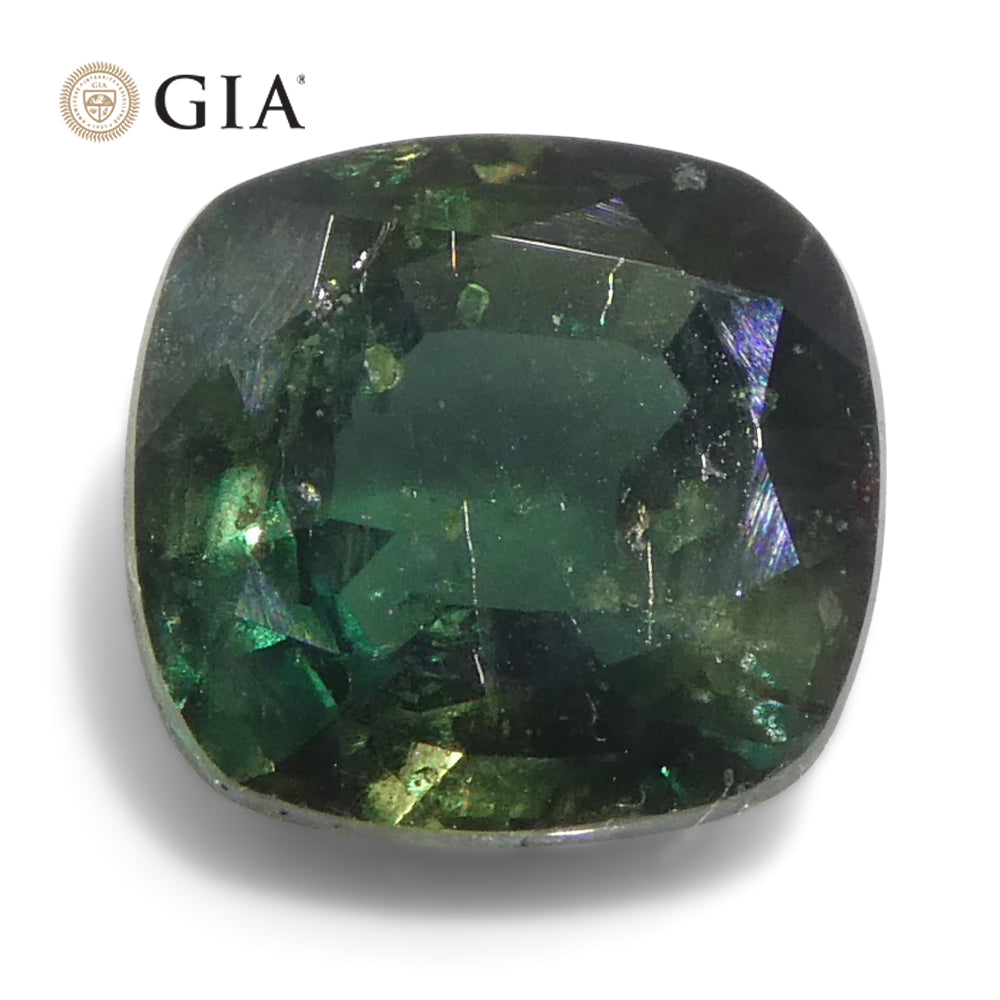 0.97ct Cushion Greenish Blue to Purple Alexandrite GIA Certified Madagascar Unheated - Skyjems Wholesale Gemstones