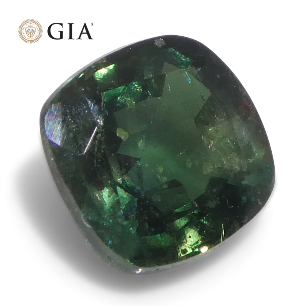 0.97ct Cushion Greenish Blue to Purple Alexandrite GIA Certified Madagascar Unheated - Skyjems Wholesale Gemstones