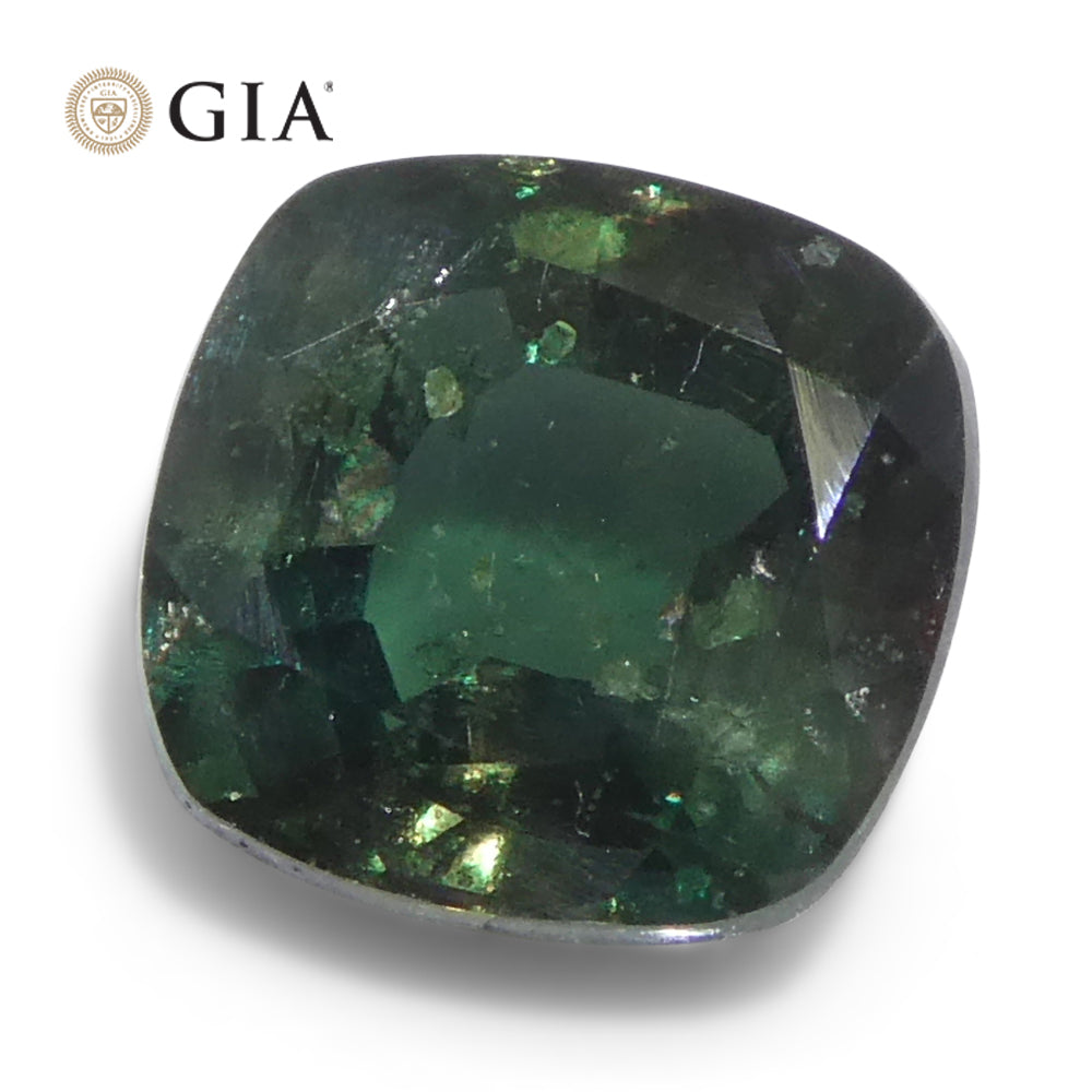 0.97ct Cushion Greenish Blue to Purple Alexandrite GIA Certified Madagascar Unheated - Skyjems Wholesale Gemstones
