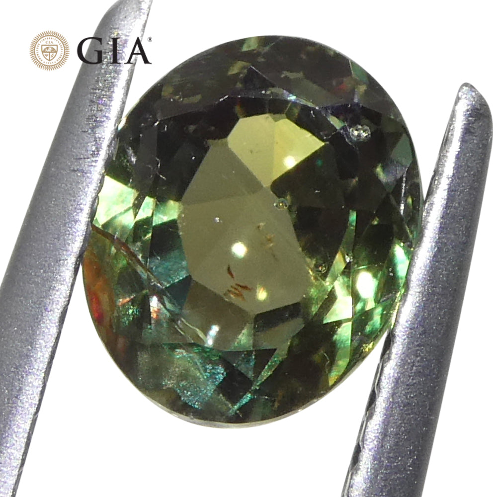 Alexandrite 1.16 cts 6.24 x 5.13 x 4.16 mm Oval Bluish Green changing to Purple  $14600