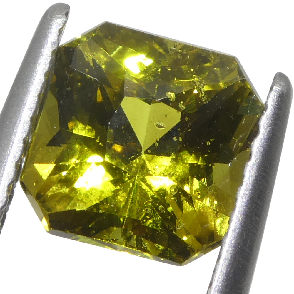 2.58ct Octagonal/Emerald Cut Green-Yellow Chrysoberyl GIA Certified Unheated - Skyjems Wholesale Gemstones