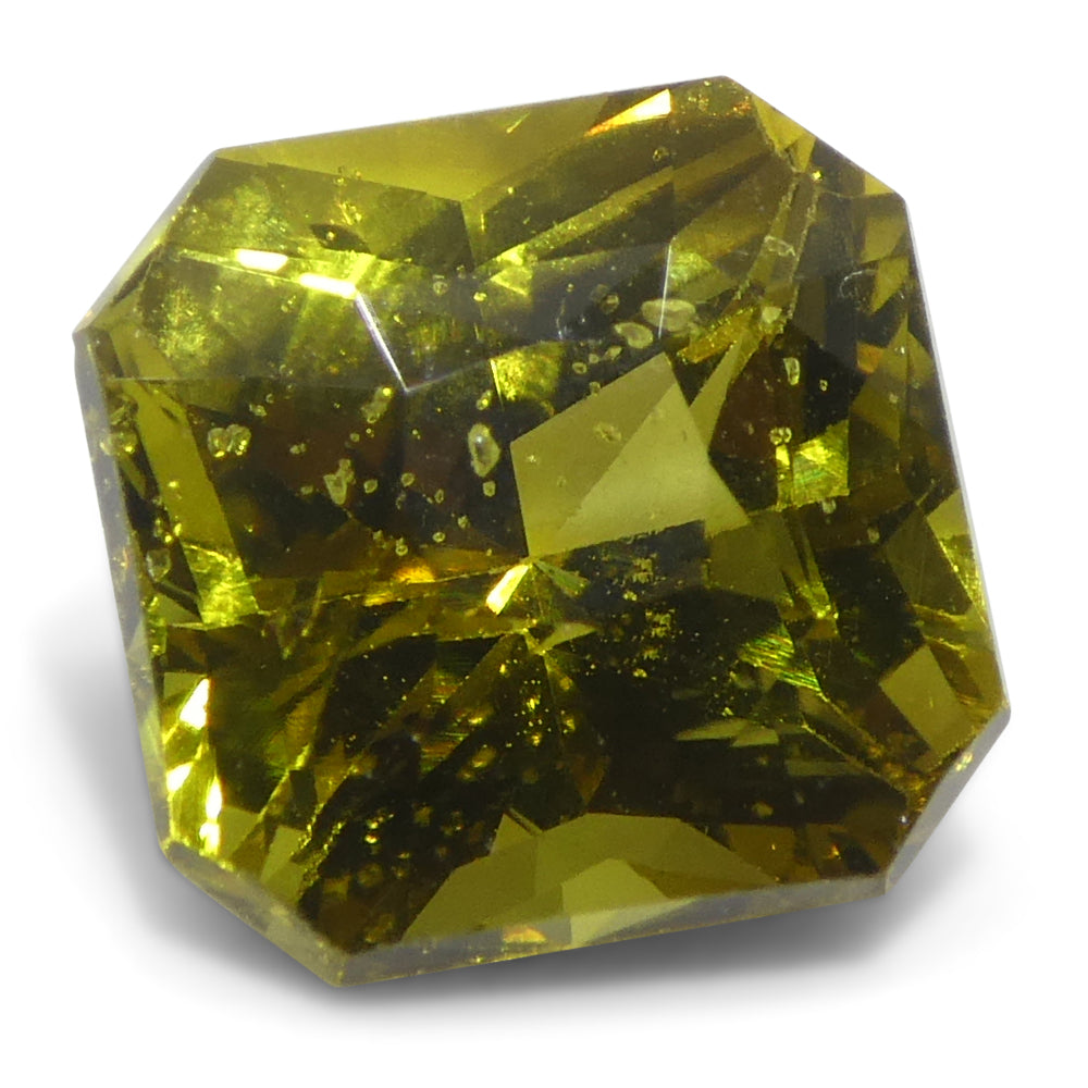 2.58ct Octagonal/Emerald Cut Green-Yellow Chrysoberyl GIA Certified Unheated - Skyjems Wholesale Gemstones