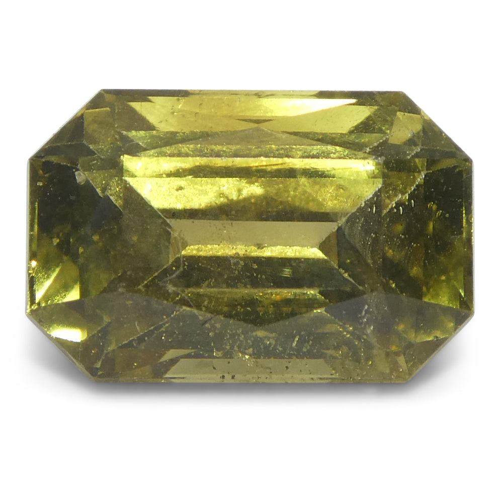 2.3ct Octagonal/Emerald Cut Yellow Chrysoberyl GIA Certified Unheated - Skyjems Wholesale Gemstones