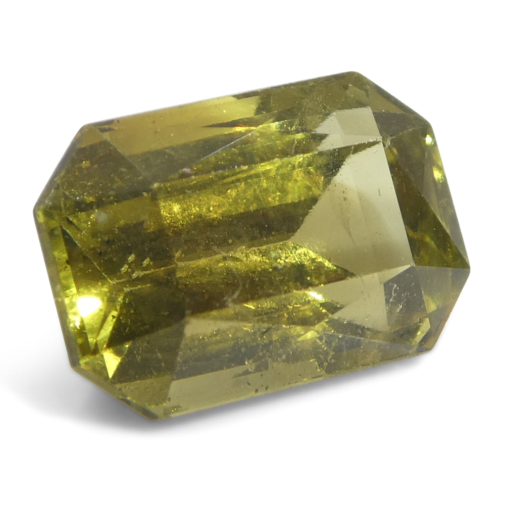 2.3ct Octagonal/Emerald Cut Yellow Chrysoberyl GIA Certified Unheated - Skyjems Wholesale Gemstones