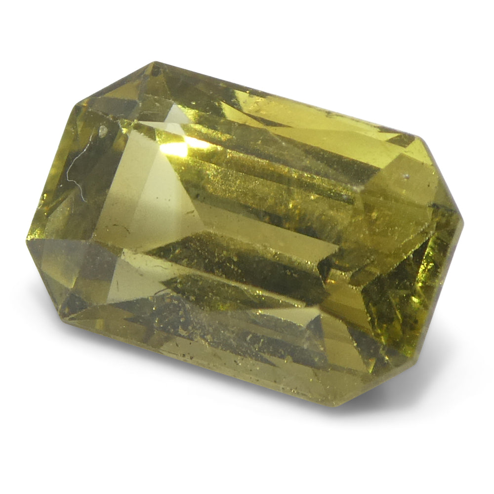 2.3ct Octagonal/Emerald Cut Yellow Chrysoberyl GIA Certified Unheated - Skyjems Wholesale Gemstones
