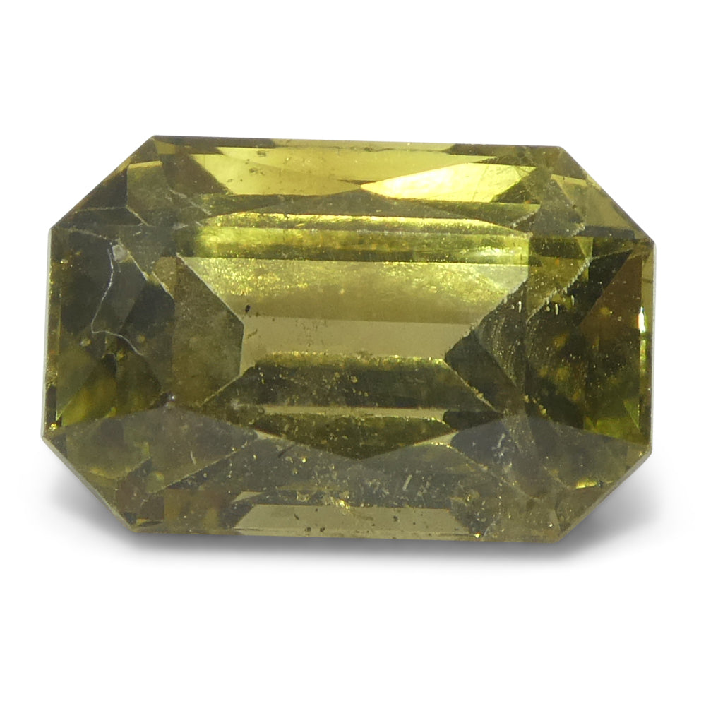 2.3ct Octagonal/Emerald Cut Yellow Chrysoberyl GIA Certified Unheated - Skyjems Wholesale Gemstones
