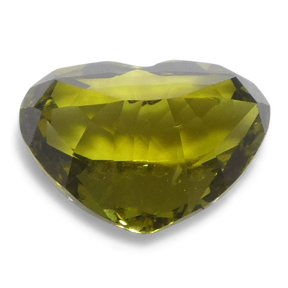 2.05ct Heart Greenish Yellow Chrysoberyl GIA Certified Unheated - Skyjems Wholesale Gemstones