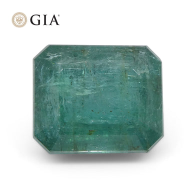 10.84ct Octagonal/Emerald Cut Green Emerald GIA Certified - Skyjems Wholesale Gemstones