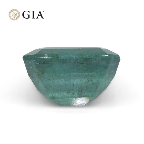 10.84ct Octagonal/Emerald Cut Green Emerald GIA Certified