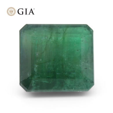 18.3ct Octagonal/Emerald Cut Green Emerald GIA Certified F1/Minor - Skyjems Wholesale Gemstones