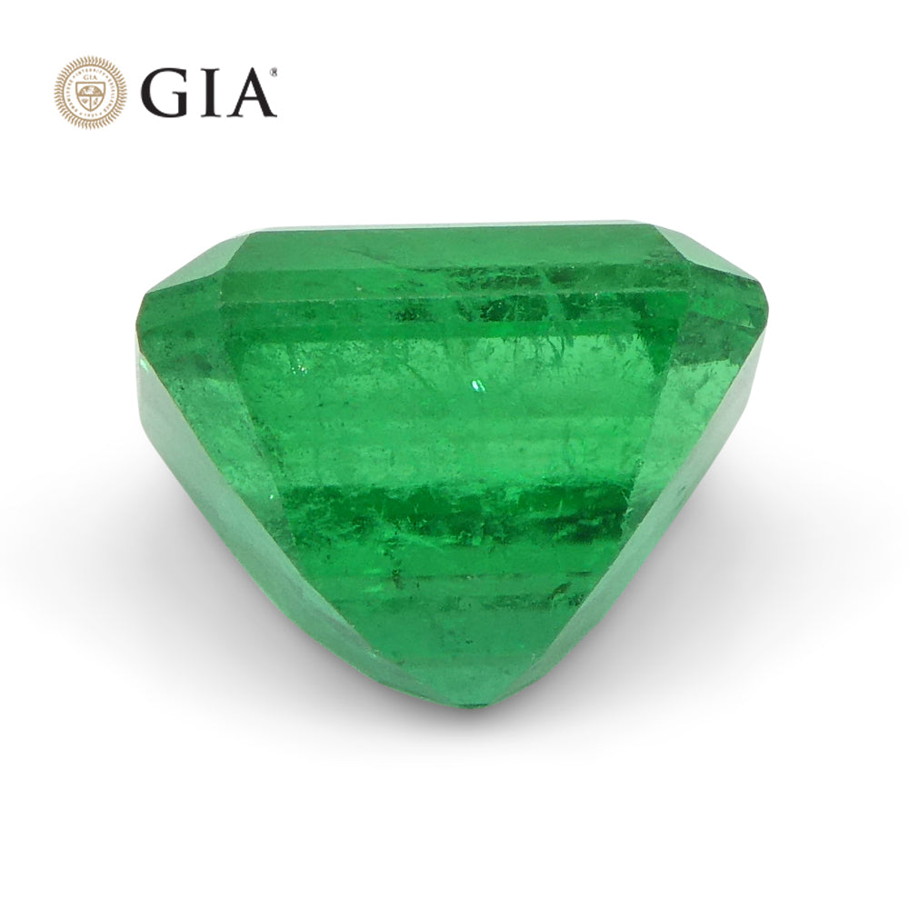 1.76ct Octagonal/Emerald Cut Green Emerald GIA Certified Russia - Skyjems Wholesale Gemstones