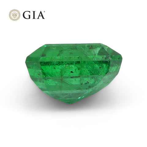 1.55ct Octagonal/Emerald Cut Green Emerald GIA Certified Zambia