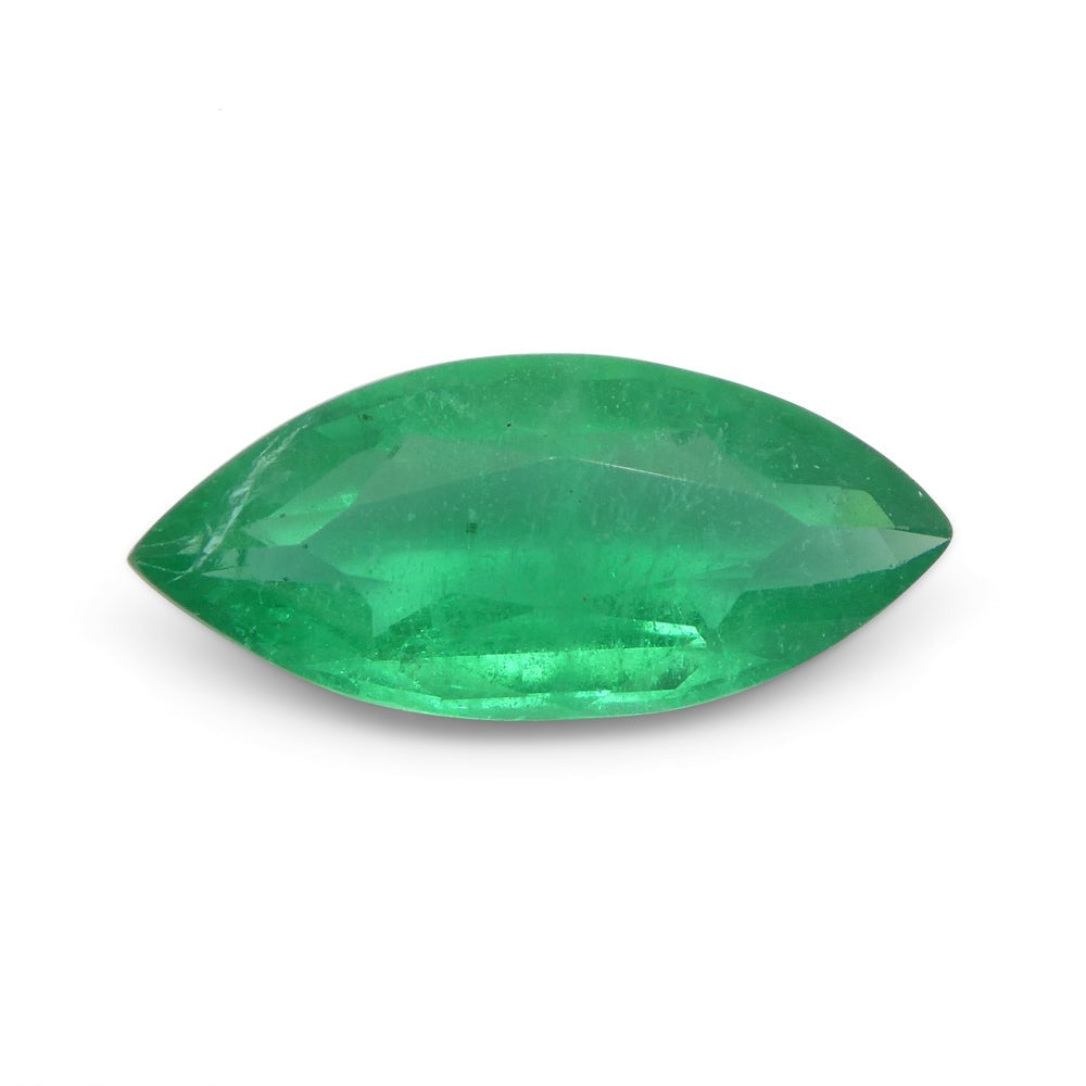 2.59ct Marquise Green Emerald GIA Certified Zambia F1/Minor - Skyjems Wholesale Gemstones