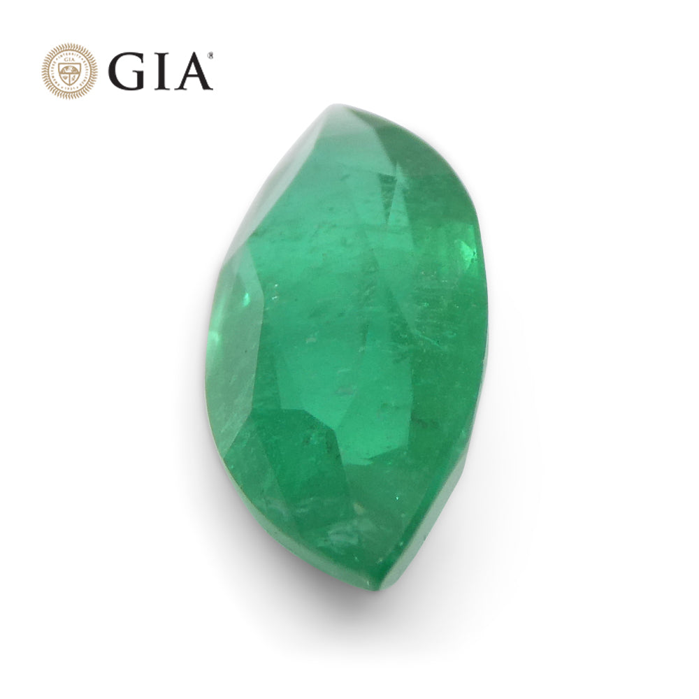 2.59ct Marquise Green Emerald GIA Certified Zambia F1/Minor - Skyjems Wholesale Gemstones