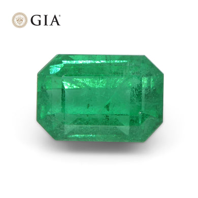 1.77ct Octagonal/Emerald Cut Green Emerald GIA Certified Zambia - Skyjems Wholesale Gemstones
