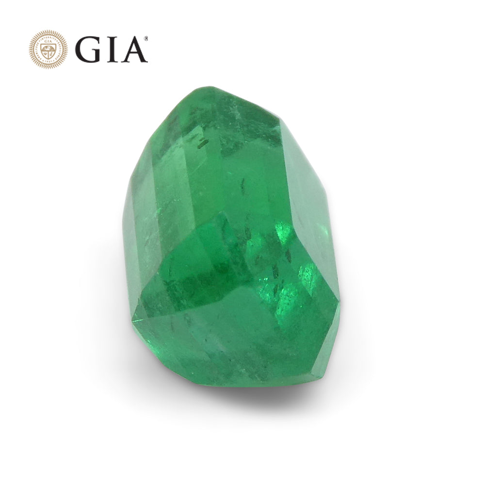 1.77ct Octagonal/Emerald Cut Green Emerald GIA Certified Zambia - Skyjems Wholesale Gemstones