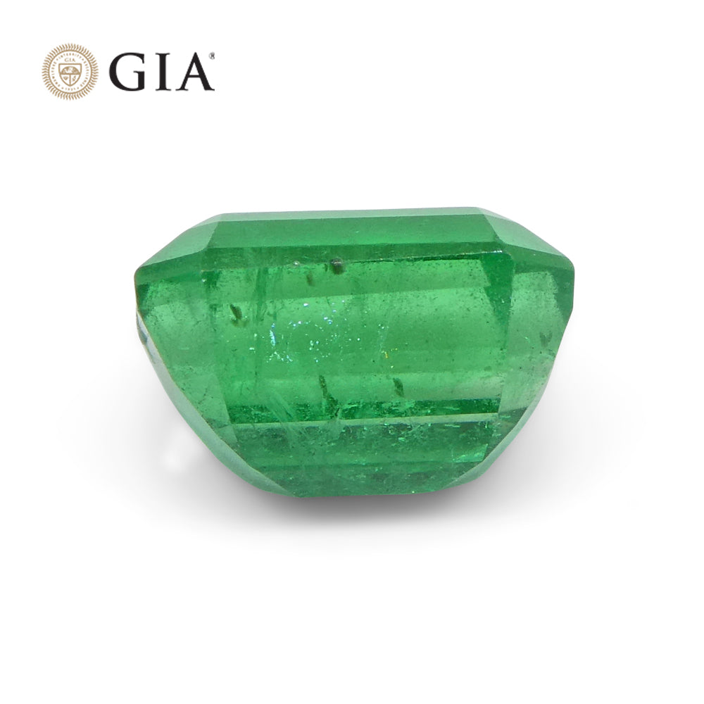 1.77ct Octagonal/Emerald Cut Green Emerald GIA Certified Zambia - Skyjems Wholesale Gemstones