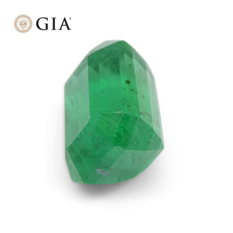 1.77ct Octagonal/Emerald Cut Green Emerald GIA Certified Zambia