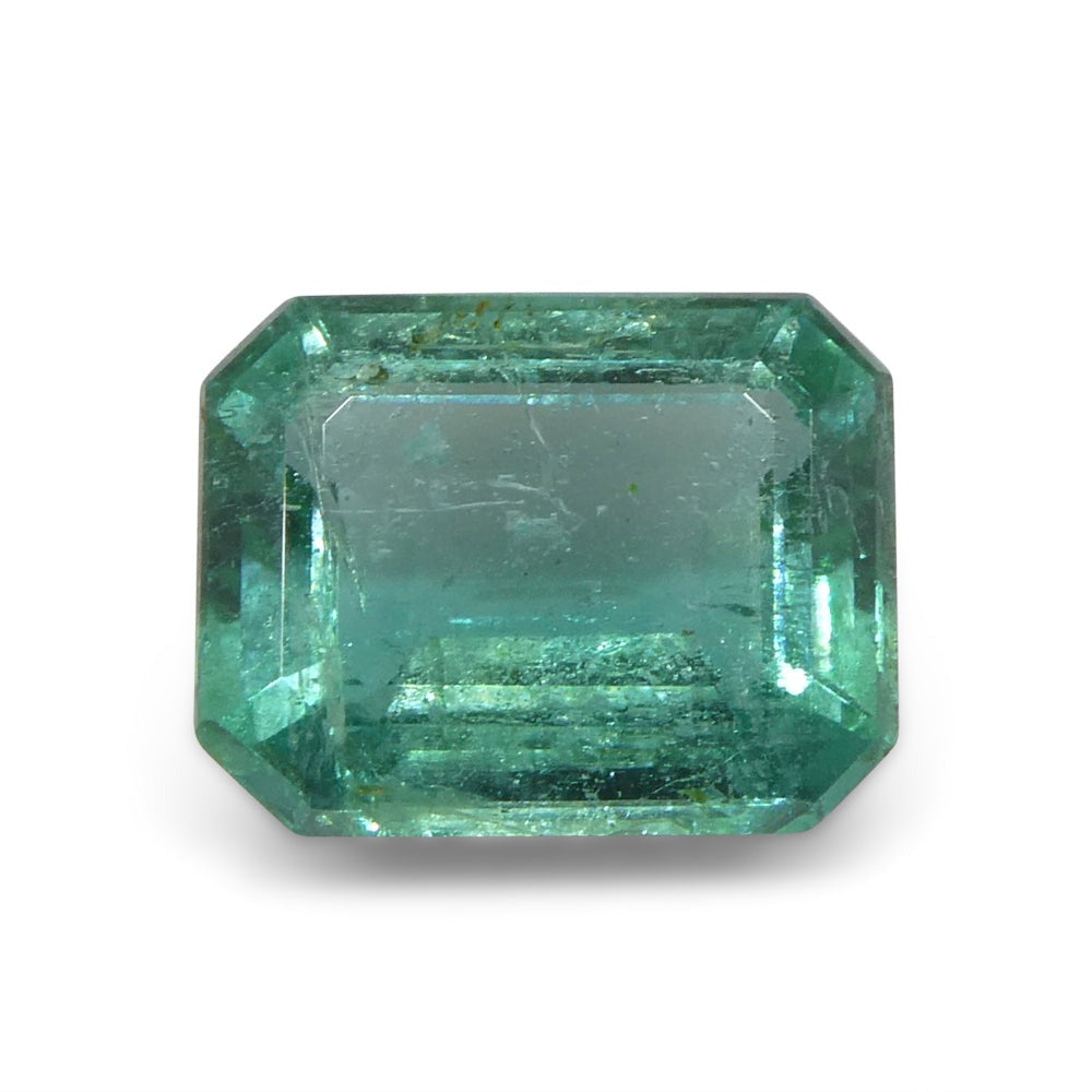 2.18ct Octagonal/Emerald Cut Green Emerald GIA Certified Zambia (F2) - Skyjems Wholesale Gemstones