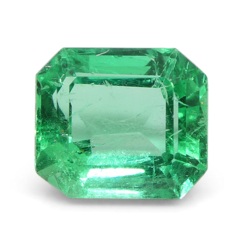2.74ct Octagonal/Emerald Green Emerald GIA Certified Colombia