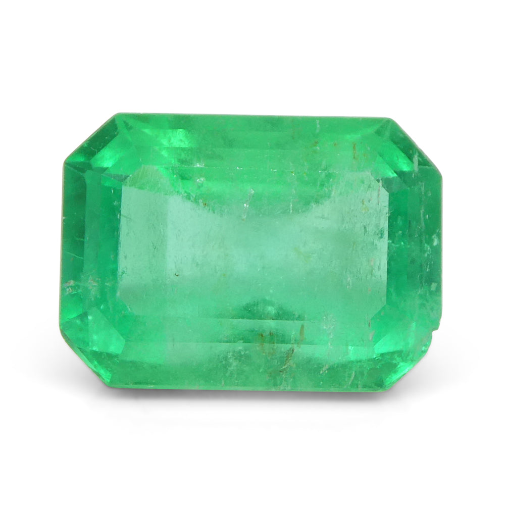 3.3ct Octagonal/Emerald Green Emerald GIA Certified Colombia - Skyjems Wholesale Gemstones