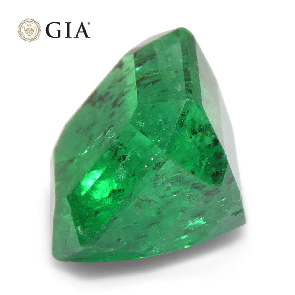 2.56ct Octagonal/Emerald Green Emerald GIA Certified Colombia - Skyjems Wholesale Gemstones