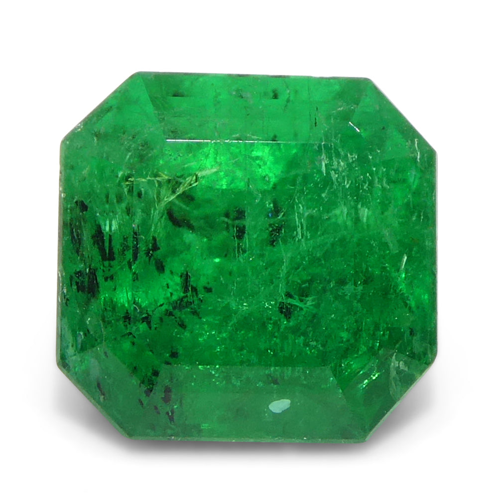 2.56ct Octagonal/Emerald Green Emerald GIA Certified Colombia - Skyjems Wholesale Gemstones