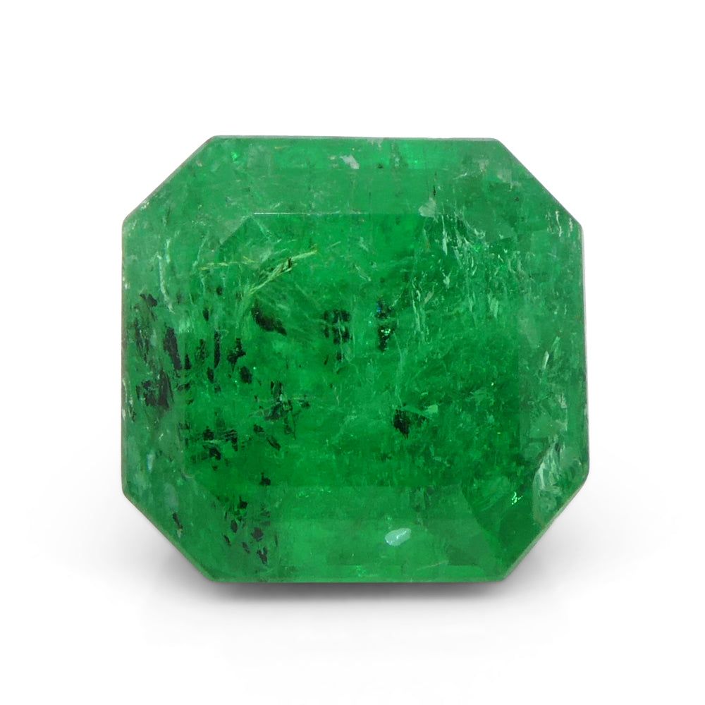 2.56ct Octagonal/Emerald Green Emerald GIA Certified Colombia - Skyjems Wholesale Gemstones