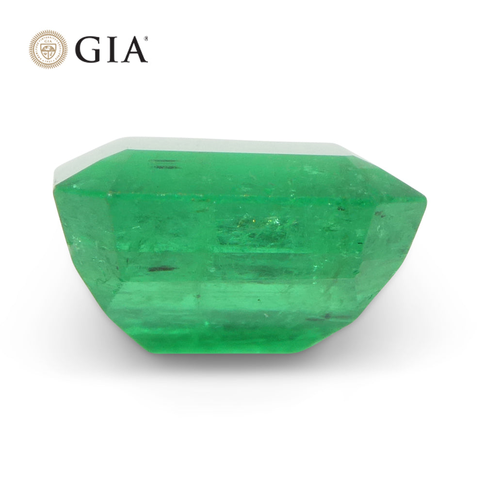 3.07ct Octagonal/Emerald Green Emerald GIA Certified Colombia - Skyjems Wholesale Gemstones