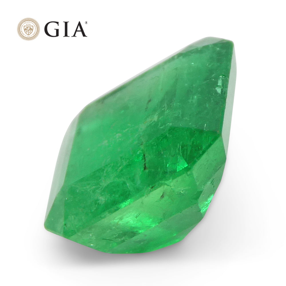 3.07ct Octagonal/Emerald Green Emerald GIA Certified Colombia - Skyjems Wholesale Gemstones