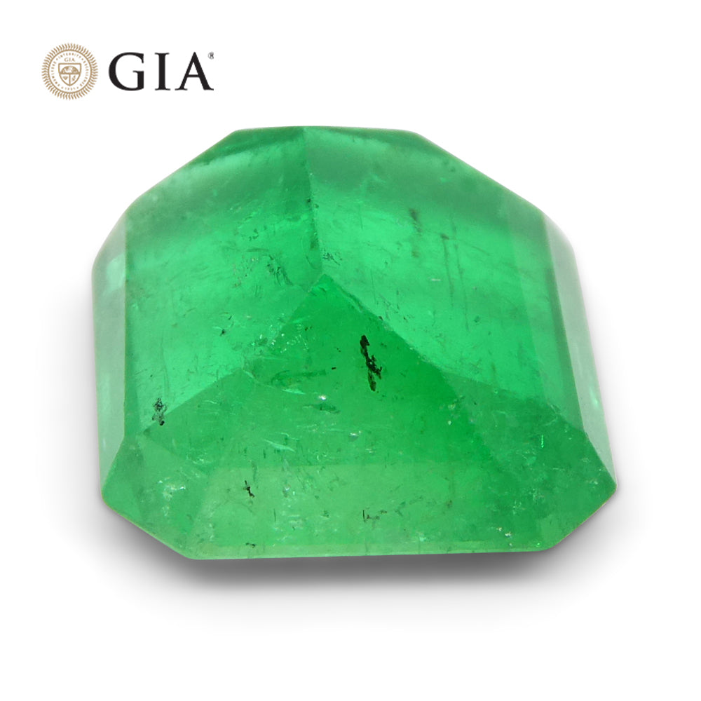 3.07ct Octagonal/Emerald Green Emerald GIA Certified Colombia - Skyjems Wholesale Gemstones