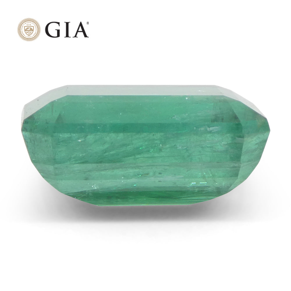 9ct Octagonal/Emerald Cut Green Emerald GIA Certified Zambia (F2) - Skyjems Wholesale Gemstones
