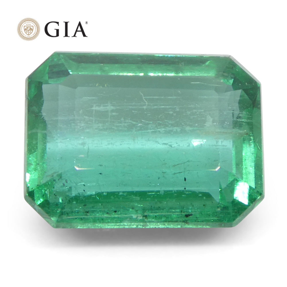 4.35ct Zambian Green Emerald, Octagonal Cut, GIA Certified Natural Beryl Gemstone by SkyJems