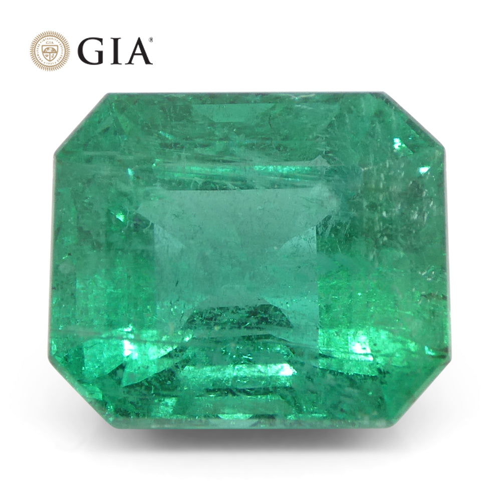 8.82ct Zambian Green Emerald, Octagonal Cut, GIA Certified Natural Beryl Gemstone by SkyJems Canada