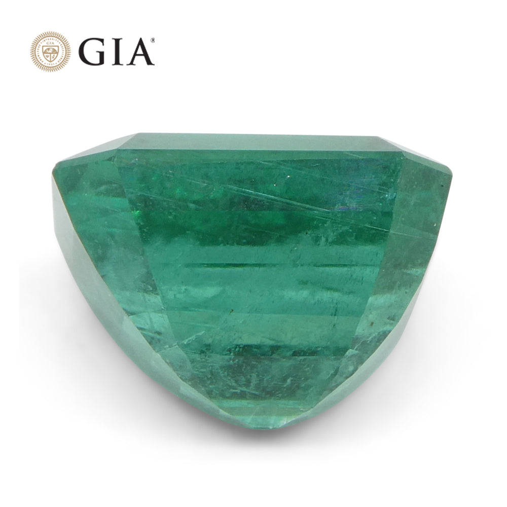 8.82ct Octagonal/Emerald Cut Green Emerald GIA Certified Zambia (F2) - Skyjems Wholesale Gemstones