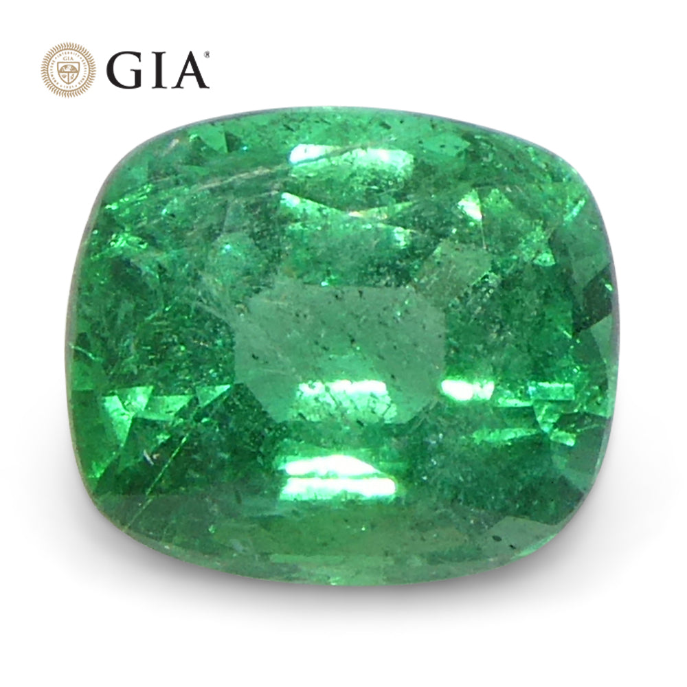 Emerald 1.31 cts 7.35 x 6.34 x 4.60 mm Cushion Green  $4000