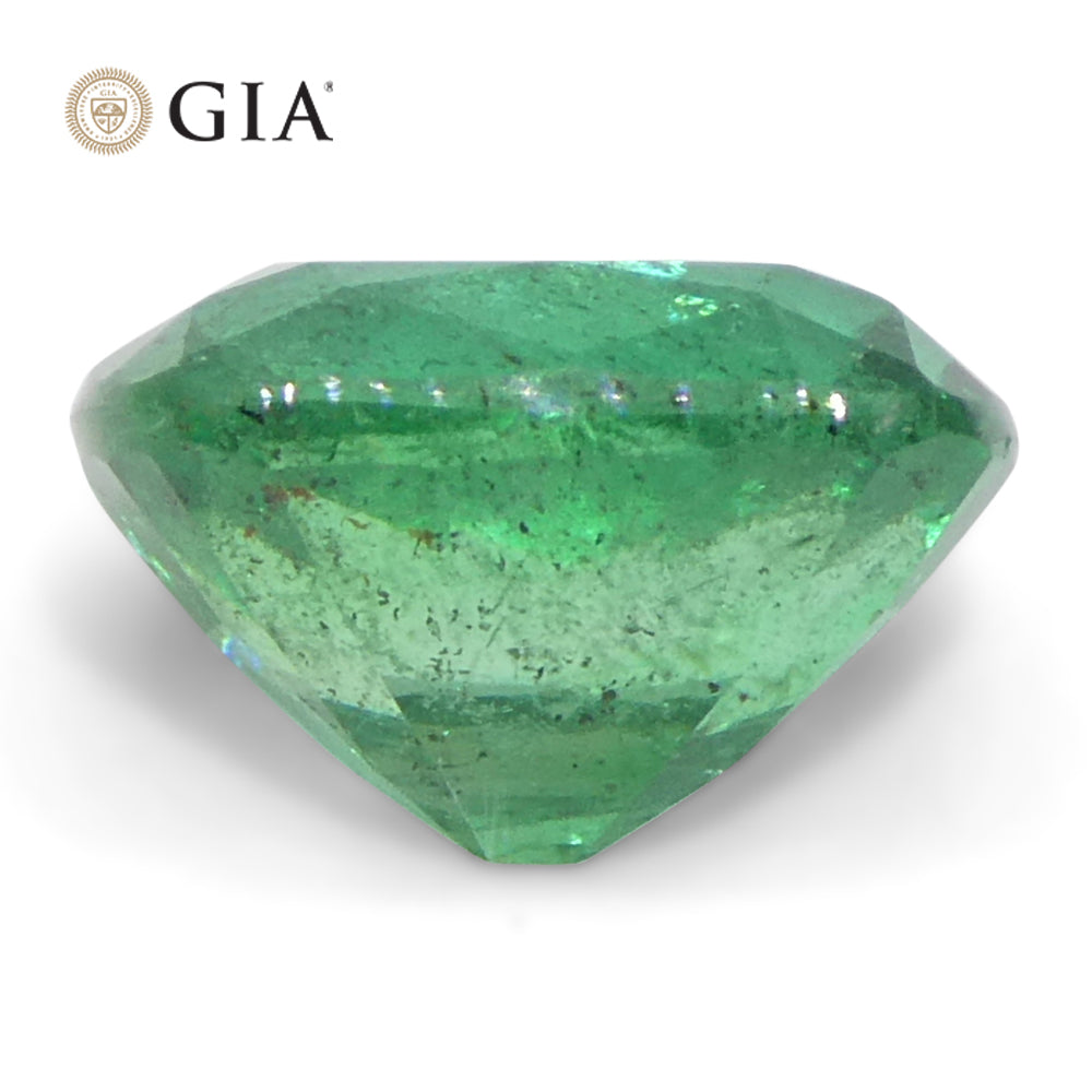 1.31ct Cushion Green Emerald GIA Certified Zambia (F2) - Skyjems Wholesale Gemstones
