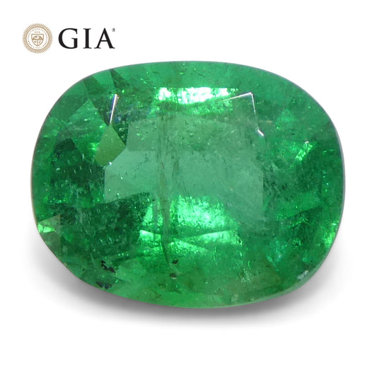 Emerald 1.57 cts 8.44 x 6.69 x 4.63 mm Cushion Green  $5000