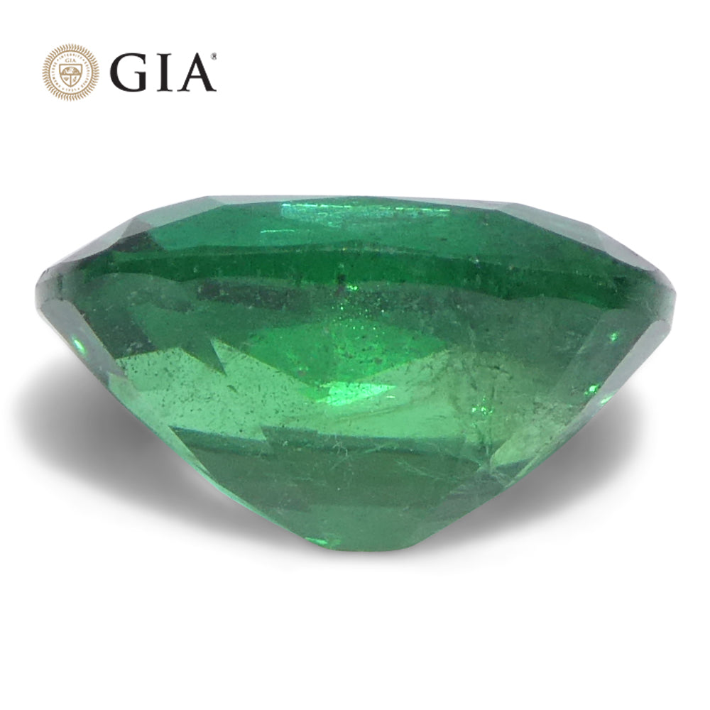 1.63ct Cushion Green Emerald GIA Certified Zambia (F2) - Skyjems Wholesale Gemstones
