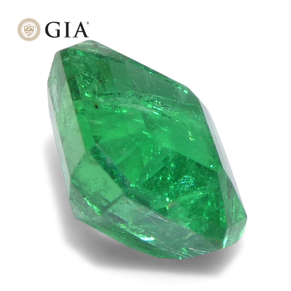 1.97ct Octagonal/Emerald Cut Green Emerald GIA Certified Zambia (F2) - Skyjems Wholesale Gemstones