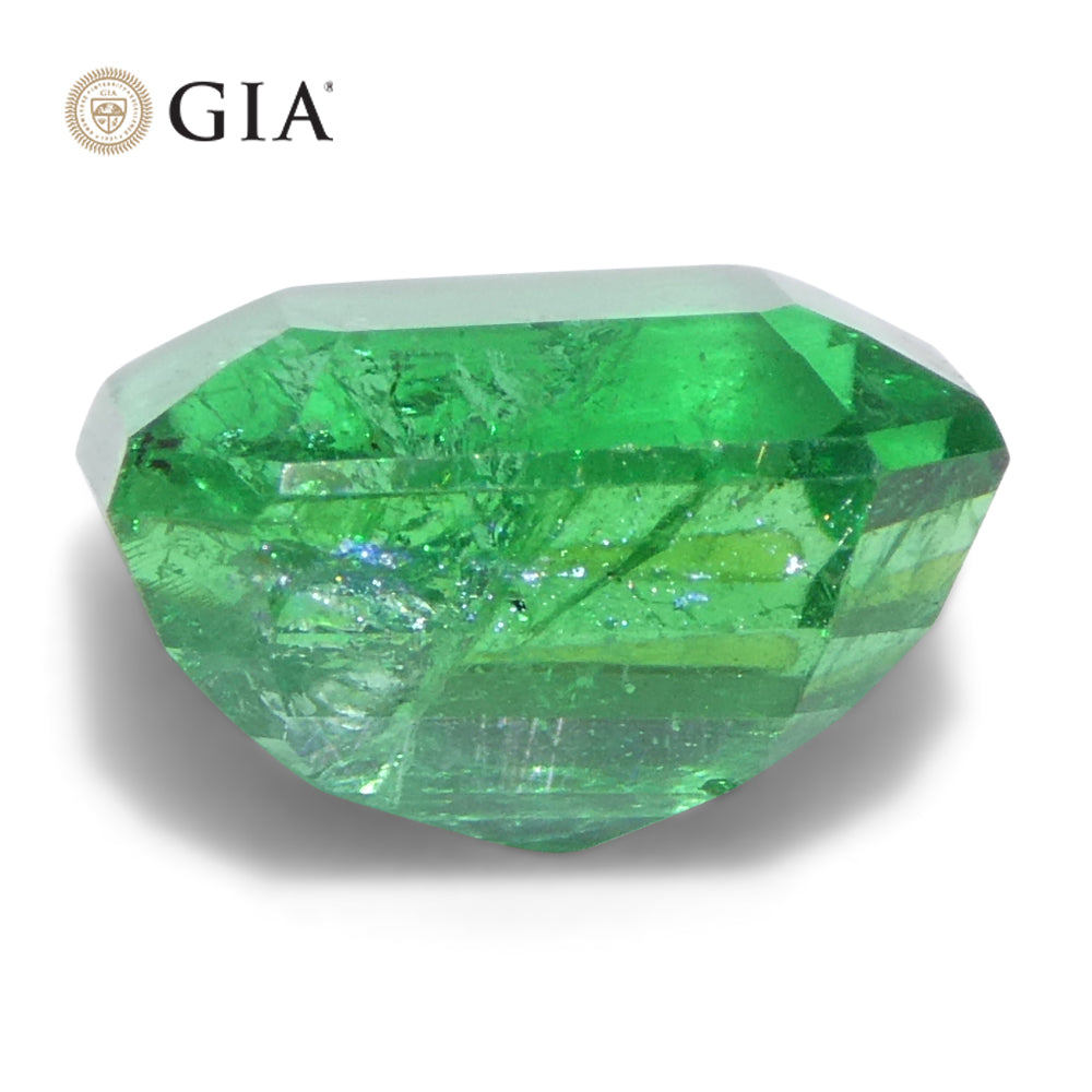 1.97ct Octagonal/Emerald Cut Green Emerald GIA Certified Zambia (F2) - Skyjems Wholesale Gemstones