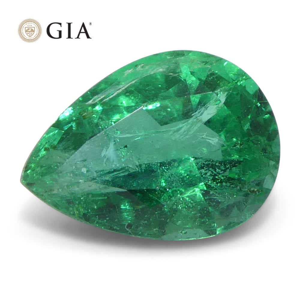 Emerald 1.49 cts 8.92 x 6.48 x 4.81 mm Pear Green  $5000
