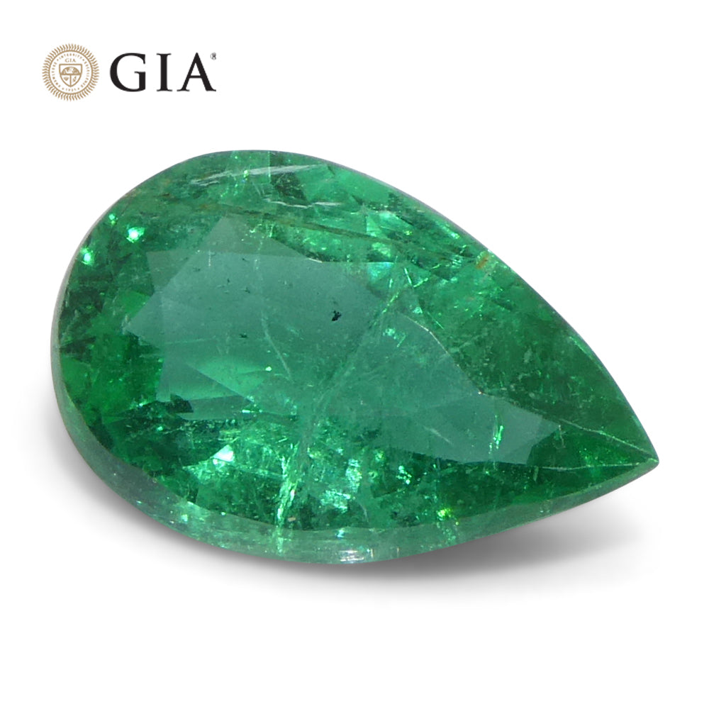 Emerald 1.92 cts 11.02 x 7.12 x 4.67 mm Pear Green  $6000