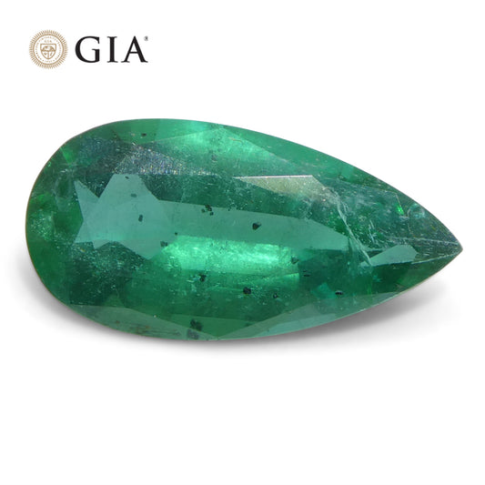 Emerald 1.9 cts 13.06 x 6.56 x 4.01 mm Pear Green  $6000