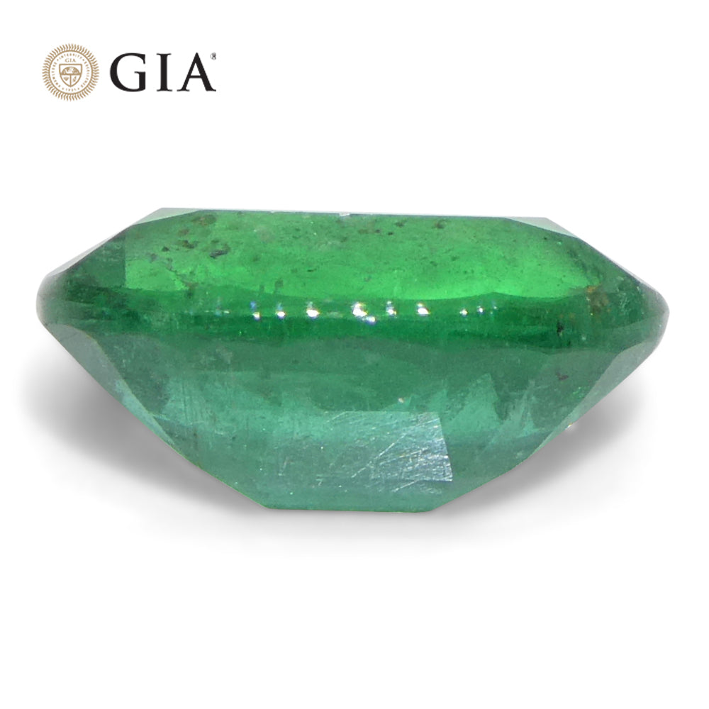 2.2ct Oval Green Emerald GIA Certified Zambia (F1) - Skyjems Wholesale Gemstones