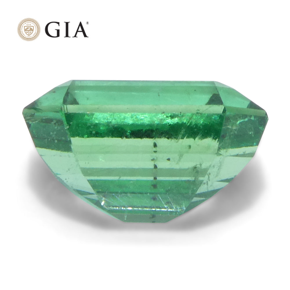 3ct Octagonal/Emerald Cut Green Emerald GIA Certified Zambia (F1) - Skyjems Wholesale Gemstones