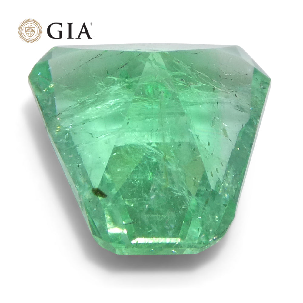 3.06ct Shield Emerald GIA Certified Ethiopian F1/Minor - Skyjems Wholesale Gemstones